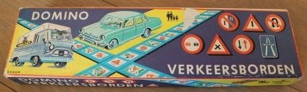 Oud spel Verkeersborden domino uit 1968