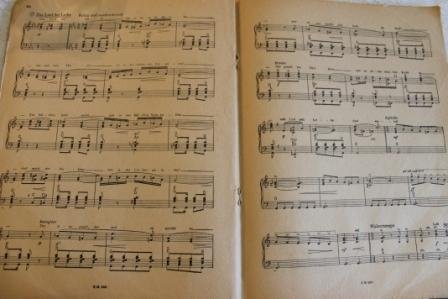 Oud brocante muziekboek 4 Potpourris