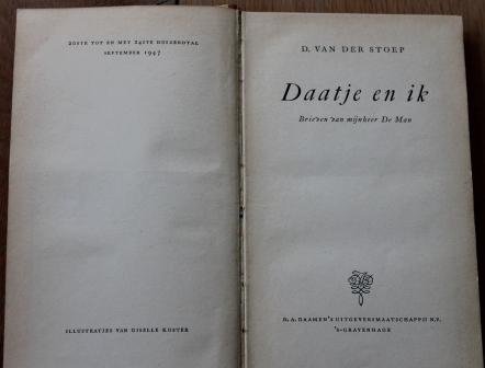 Oud boek Daatje en ik, brieven van.... uit 1947