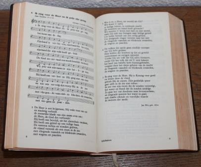 Oud bruin brocante liedboek voor de kerken, 1973