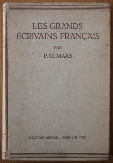 Oud brocante boek Les grands écrivains Français, jr '40