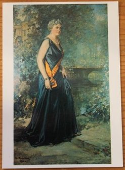 Oude brocante ansichtkaart Keizerin Hermine 1887-1947