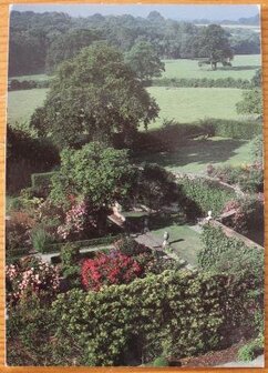 Brocante ansichtkaart Engelse tuin Sissinghurst onbeschreven 1