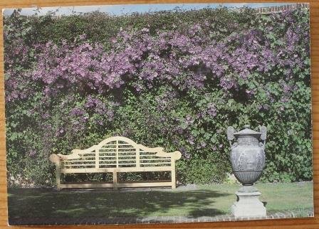 Brocante ansichtkaart Engelse tuin Sissinghurst onbeschreven 2