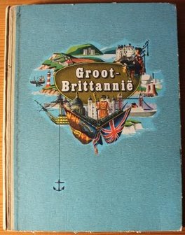 Vintage DE verzamelplaatjes album Groot-Brittanni&euml;, Piet Bakker jr &#039;40/&#039;50