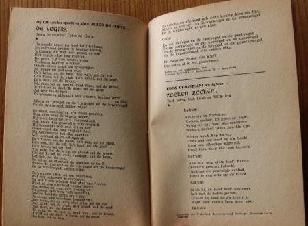 Oud muziekboekje Het zingende boertje no 33, 1961