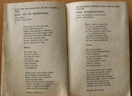 Oud muziekboekje Het zingende boertje, oktober 1961