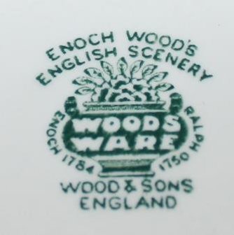 Oude Engelse groene brocante koffiekan of theepot Enoch Woods