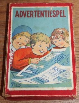 Oud vintage brocante Advertentiespel 1940