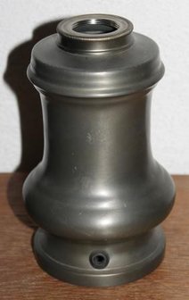 Vintage brocante pewter lamp base Metawa 94%