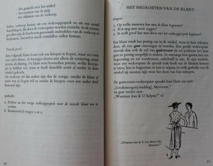 Vintage brocante leerboekje Een goed begin... (Verkoopkunde) 1960