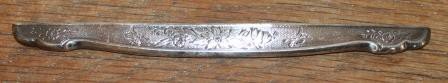 Silver plated vintage brocante bracket, clip flowers 18 cm