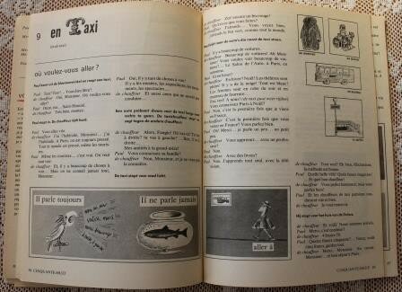 Vintage brocante leerboek En France 1 Ned. TV Stichting