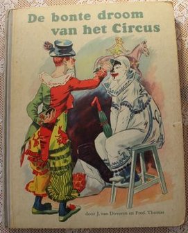 Vintage verzamelplaatjes album De bonte droom van het circus jr &#039;50