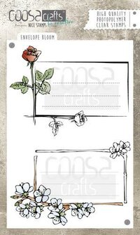 Clear stamps set Envelope Bloom Duo flower labels