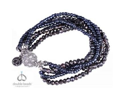 Double Beads Creation sieradenpakket kristal kralenarmband