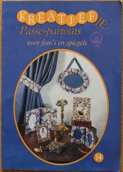 Vintage hobbyboekje Kreatiefje Passe partouts voor foto&#039;s en spiegels