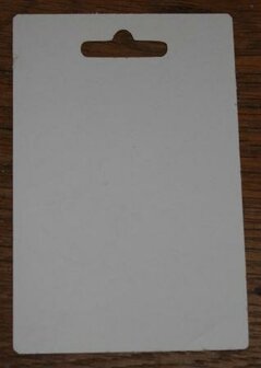 White cardboard haberdashery cards, labels, crafting material