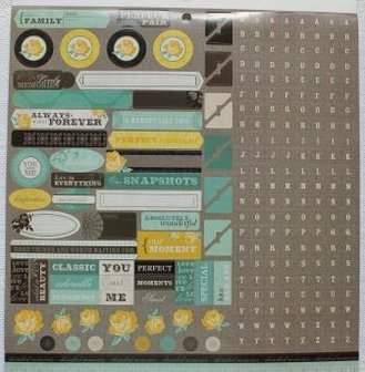 Scrapbookset rozen, papier, stickers &amp; die-cuts French Country