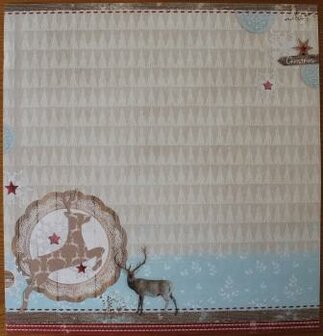 Scrapbook sheet Scandinavian Winter 02, Christmas deer