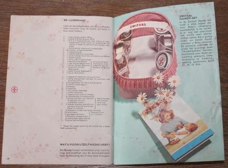Vintage brocante Zwitsal babyboekje, onbeschreven jr '60 of ouder