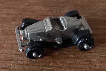 Oude vintage brocante mini speelgoed autootje Mercedes 1928 kindersurprise ei toy car