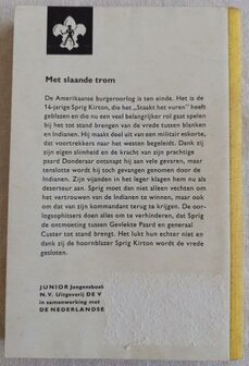 Oude vintage brocante Junior jongensboeken 113 Met slaande trom Dutch boys book 2