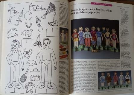 Hobbyboek Meer plezier met papier Wim Kros bouwplaten knutselen aankleedpoppen doosjes kaarten 5