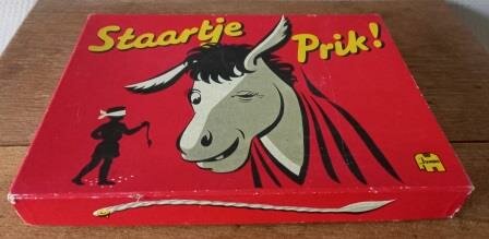 Oud vintage brocante spelletje Staartje ezeltje prik Jumbo spelen no 207 game toys donkey poke