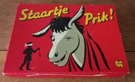 Oud vintage brocante spelletje Staartje ezeltje prik Jumbo spelen no 207 game toys donkey poke 3