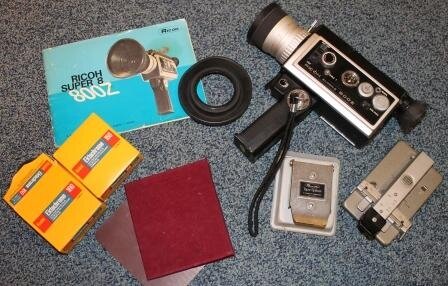 Oude Ricoh super 8 - 800 Z filmcamera