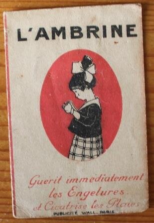 Oude Franse brocante minikalender 1919 apotheek