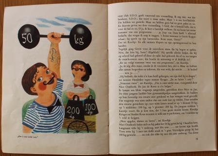 Oud brocante kinderboekje RPS De club van Kareltje, jr '50
