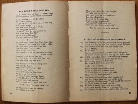 Oud muziekboekje Liedjes die je nooit vergeet, serie 2, jaren '30