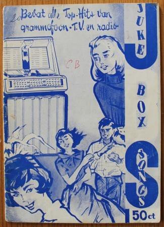 Oud muziekboekje Juke box songs no. 4. 1960, songteksten