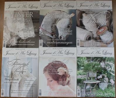 Set tijdschriften JDL Jeanne d'Arc Living jaargang 2014 (12 st)