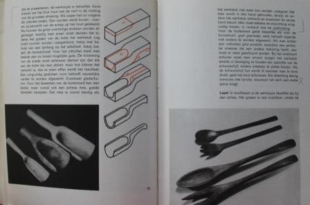 Retro vintage brocante hobbyboek Maak het van hout, 1969