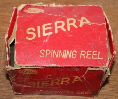 Vintage brocante spinning reel Olympic Sierra in box