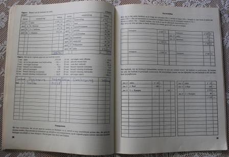 Vintage brocante leerboek Praktische administratie, werkboek