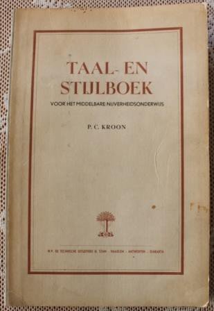 Vintage brocante leerboek Taal- en stijlboek Nederlands 1951