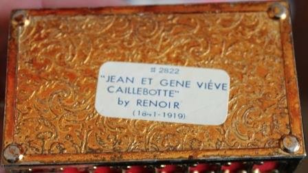Vintage brocante jewelry box or bridal box Renoir