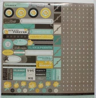 Scrapbook set roses, paper, stickers & die-cuts French Country