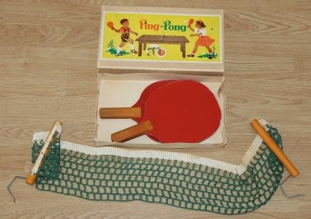 Vintage brocante ping pong spelletje