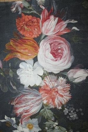 Keuken theedoek botanische bloemen schilderij Imbarro Lady Rose romantische tea towel 1