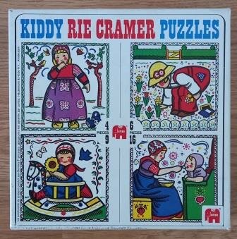 Oude vintage brocante Rie Cramer Kiddy Puzzles puzzels Jumbo 1105 speelgoed