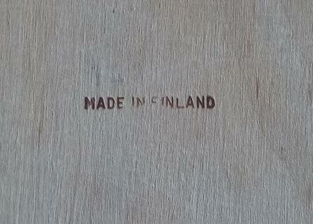 Oude vintage brocante houten vormenstoof sorteerder Jukka Finland shape sorter wooden 3
