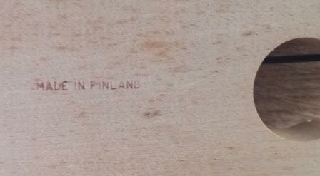 Oude vintage brocante houten trein wagons basic plat wooden train Jukka Finland 3