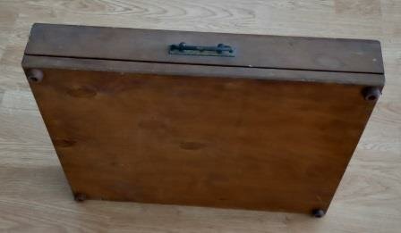 Oude vintage brocante houten tekentafel Albert Nestler verzamelaars wooden drawing table 2