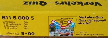 Oude vintage brocante spel Verkeersquiz verkeersborden game traffic signs quiz 1975 Ravensburger 4