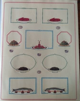 Stickerboek Tongstrelende heerlijkheden meer dan 100 sieretiketten culinary labels book 3